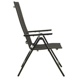 Garden Chair Set of 2 Black Aluminium, Textilene Standard 312188