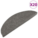 Stair Mats Self-adhesive 20 pcs Grey 56x17x3 cm 3365909