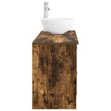 Bathroom Furniture Set 2 pcs Smoked Oak Engineered Wood 3403868