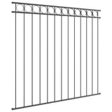 Fence Element ASSEN Grey 170 x 150 cm Steel 42003915
