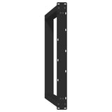 Dining Table Legs U-Shaped 2 pcs Black 100x cm Steel 4012804