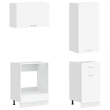 Kitchen Unit LYON 8 pcs White Engineered Wood 3438203
