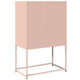 ZNTS Highboard Pink 68x39x107 cm Steel 853375