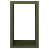 Firewood Rack Green 60x40x100 cm Steel 850992