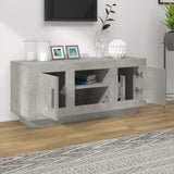 TV Cabinet Concrete Grey 102x35x45 cm Engineered Wood 811794