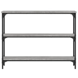Console Table Grey Sonoma 100x22.5x75 cm Engineered Wood 834028