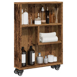 Narrow Storage Trolley Old Wood 48x13x68 cm Engineered Wood 855230