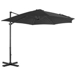 Garden Parasol with Portable Base Anthracite 276333