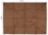 Area Rug Grey 160 x 160 cm Jute 42010417