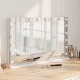 LED Vanity Mirror White 80 x 10 x 52.5 cm Glass and Steel 42020528