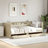 Daybed Sonoma Oak Engineered Wood 90 x 190 cm Daybed 3280855