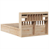 Bed Frame without Mattress 140x200 cm Solid Wood Pine 3323494