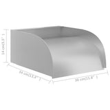 Waterfall 30x34x14 cm Stainless Steel 304 148875