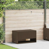 Outdoor Cushion Box Brown 100x55x55.5 cm Poly Rattan 4104142