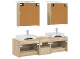 Bathroom Furniture Set 5 pcs Sonoma Oak 3406793