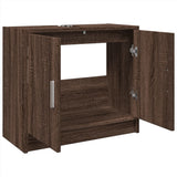 Sink Cabinet Brown Oak 63x29x55 cm Engineered Wood 848100
