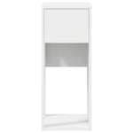 ZNTS Computer Tower Stand with Drawer White 30x44x74 cm 858731