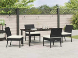 Garden Dining Set 5 pcs Cream Powder-Coated Steel 3379221