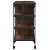 Kitchen Trolley Brown Oak 100x45x89.5 cm Engineered Wood 842385