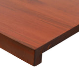 Window Sills 2 pcs Brown 100 x 15 x 2 cm Solid Beech Wood 42048250