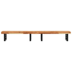 ZNTS Basin Shelf Wall Mounted Steel and Solid Wood Acacia 3302757