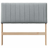 Upholstered Headboard Light Grey 100 cm Solid Pine Wood 879409