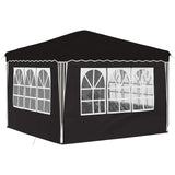 Pop-up Party Tent 288 x 288 x 245 cm Black Oxford Fabric 42019777