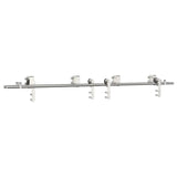 Sliding Door Hardware Kit 200 cm Stainless Steel Silver 3295766