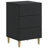 Bedside Cabinet Black 43 x 41 x 66.5 cm Engineered Wood 894556
