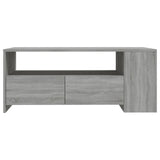Coffee Table Grey Sonoma 102x55x42 cm Engineered Wood 816935