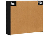 Bathroom Mirror Cabinet Black Oak 60 x 14.5 x 70 cm 889056