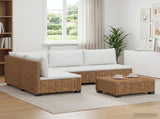 5 pcs Rattan Lounge Set with Cushions GENDT Natural Rattan 3429872