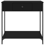 Console Table Black 75x34.5x75 cm Engineered Wood 834165
