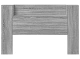 Storage Headboard with LED Grey Sonoma Engineered Wood 3418661