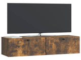 Wall-Mounted TV Cabinet Wall-mounted Smoked Oak 98 x 31 x 30 cm 898050