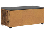 Hall Bench Old Wood 80 x 38 x 46 cm Engineered Wood and Fabric 891462