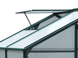 6 x 4ft Polycarbonate Greenhouse, Large Walk-In Green House with Slide Door and Window, Garden T3398P313607