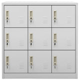 Locker Cabinets 5 pcs Light Grey 90x45x92.5 cm Steel 3095243