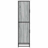 Highboard Grey Sonoma 35.5x35x139 cm Engineered Wood and Metal 849057