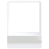 Oven Cabinet "Lucca" High Gloss White Engineered Wood 853759