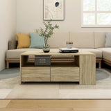 ZNTS Coffee Table Sonoma Oak 102x55x42 cm Engineered Wood 810920