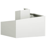 Garden Planter White 60 x 60 x 50 cm Cold-rolled Steel 873572