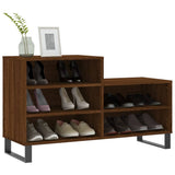 Shoe Cabinet Brown Oak 102x36x60 cm Engineered Wood 831403