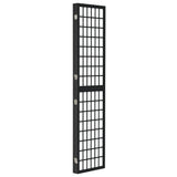Folding 3-Panel Room Divider Japanese Style 120x170 cm Black 352079
