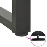 Dining Table Legs T-Shaped 2 pcs Anthracite 80x35x cm Steel 4013062