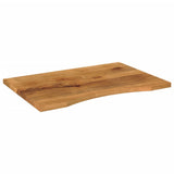 Desk Top with Curve 90x60x2.5 cm Solid Wood Rough Mango 370215
