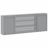 Tool Cabinet with Shelf Black and Grey 150 x 20 x 55 cm Steel 4103475