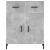 Highboard Concrete Grey 69.5x34x180 cm Engineered Wood 3199885