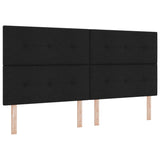 ZNTS Bed Frame Black 200x200 cm Fabric 3344755
