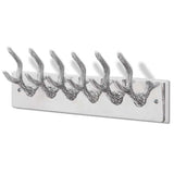 Wardrobe Coat Hooks 4 pcs Silver Aluminium 278753